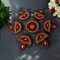 Diya Floor Rangoli Indian Traditional Handmade Reusable Acrylic Diya Rangoli Diwali Navratri Home Temple Decor Deepawali Wedding Housewarming Gift Floor Table Decoration (6.5 Inches)